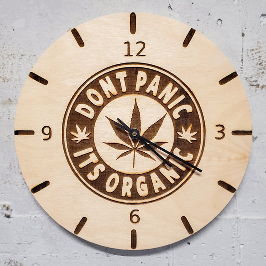 Don't Panic It's Organic Clock